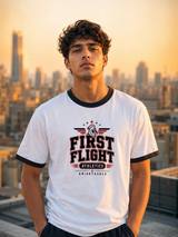 First Flight Athletics Cotton Ringer T-Shirt