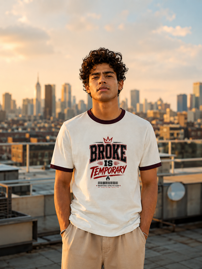 Broke Is Temporary - Ringer Tee | KNIGHTEAGLE